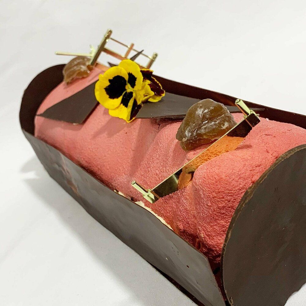 Une assiette préparée dans le restaurant Les Carrières