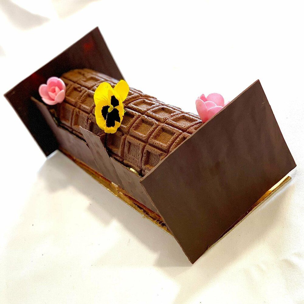 Un dessert à l’assiette des Carrières